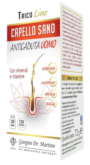 CAPELLO SANO ANTICADUTA UOMO 120 PASTIGLIE - FarmaLucia