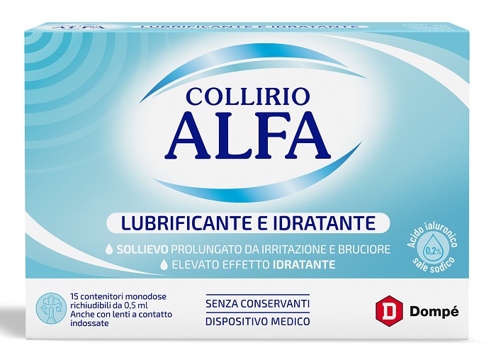 COLLIRIO ALFA LUBRIFICANTE/IDRATANTE 15 FIALE MONODOSE - FarmaLucia