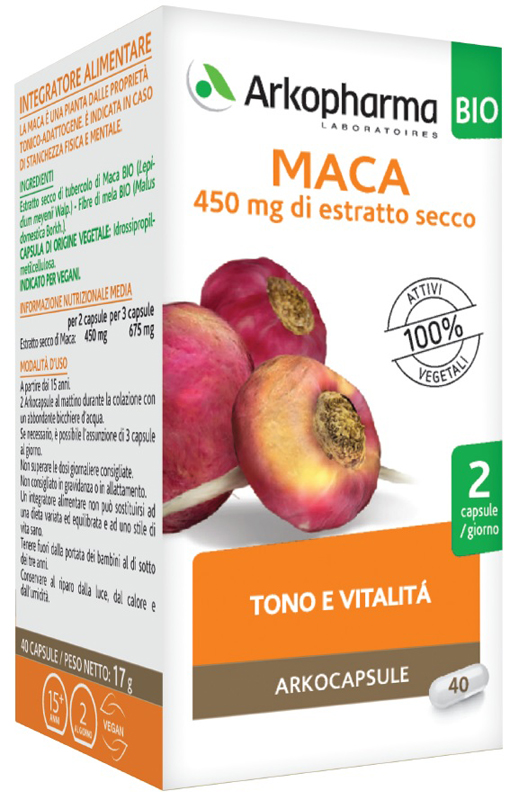 ARKO CAPSULE MACA BIO 40 CAPSULE - FarmaLucia