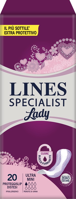 PANNOLONE SAGOMATO LINES SPECIALIST ULTRAMINI 20 PEZZI - FarmaLucia
