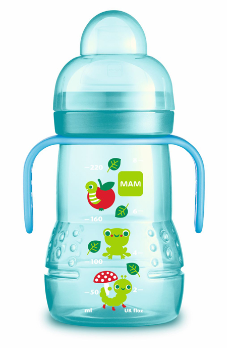 MAM TRAINER 220 ML 4+ BECCUCCIO SOFT SILICONE NEUTRO - FarmaLucia