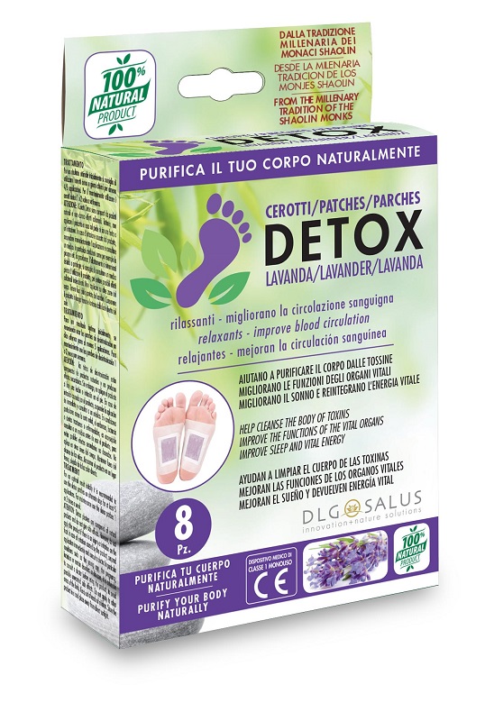 CEROTTI DETOX PIEDI LAVANDA 8 PEZZI - FarmaLucia