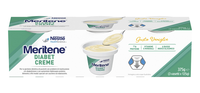 MERITENE DIABET CREME VANIGLIA 3 X 125 G - FarmaLucia