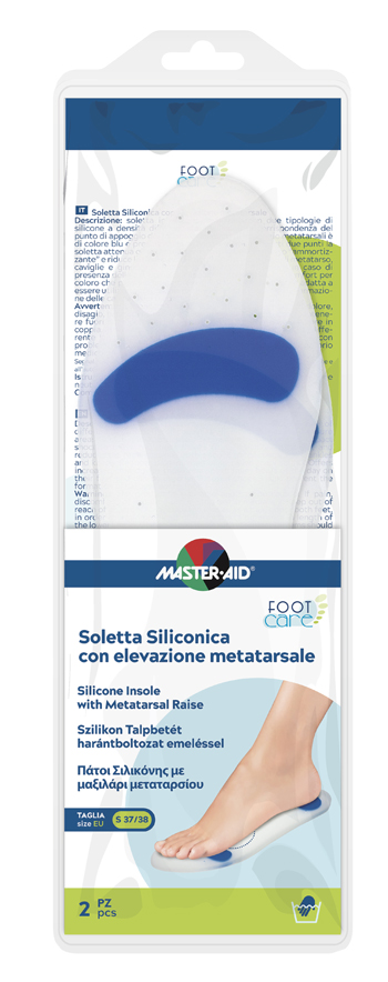 SOLETTA SILICONICA MASTER-AID FOOTCARE SMALL 37-38 METATARSO I4 - FarmaLucia