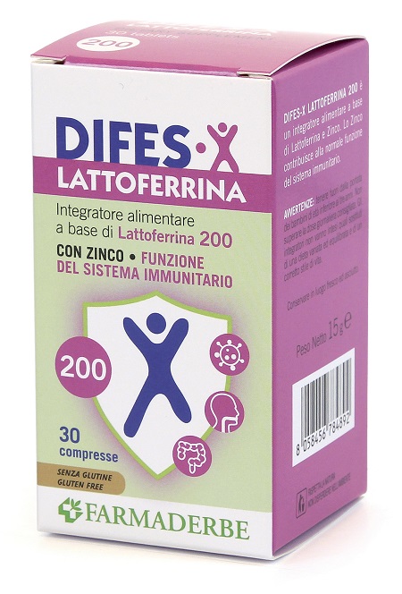 DIFES X LATTOFERRINA 200 30 COMPRESSE - FarmaLucia