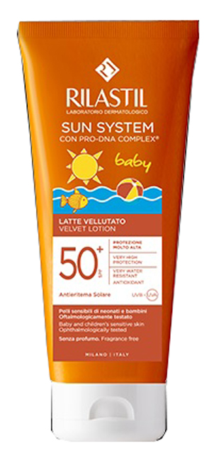 RILASTIL SUN PPT SPF 50+ BABY LATTE VELLUTO 200 ML - FarmaLucia