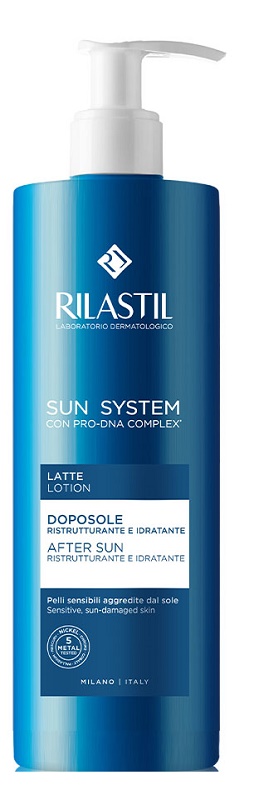 RILASTIL SUN SYSTEM LATTE DOPOSOLE RISTRUTTURANTE E IDRATANTE 400 ML - FarmaLucia