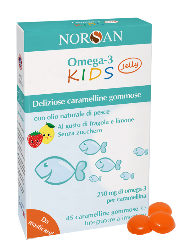 NORSAN OMEGA 3 KIDS 45 CARAMELLINE GOMMOSE - FarmaLucia