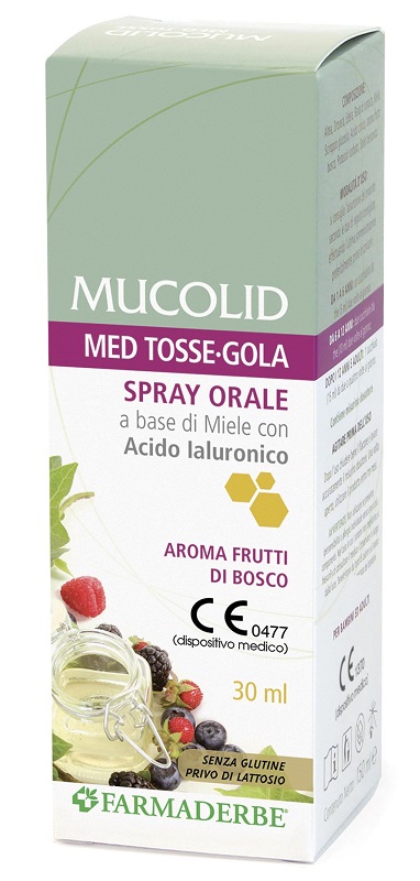 MUCOLID MED TOSSE GOLA SPRAY ORALE 30 ML AROMA FRUTTI DI BOSCO - FarmaLucia