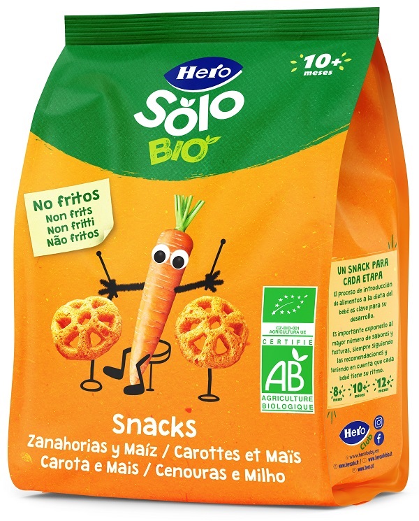 HERO BABY SOLO SNACK CAROTA MAIS 40 G - FarmaLucia