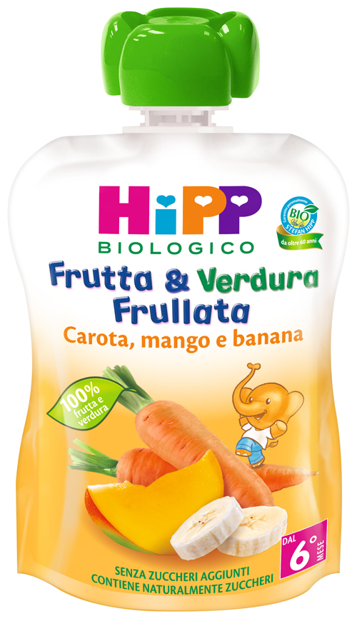 HIPP BIO FRUTTA & VERDURA CAROTA MANGO BANANA 90 G - FarmaLucia