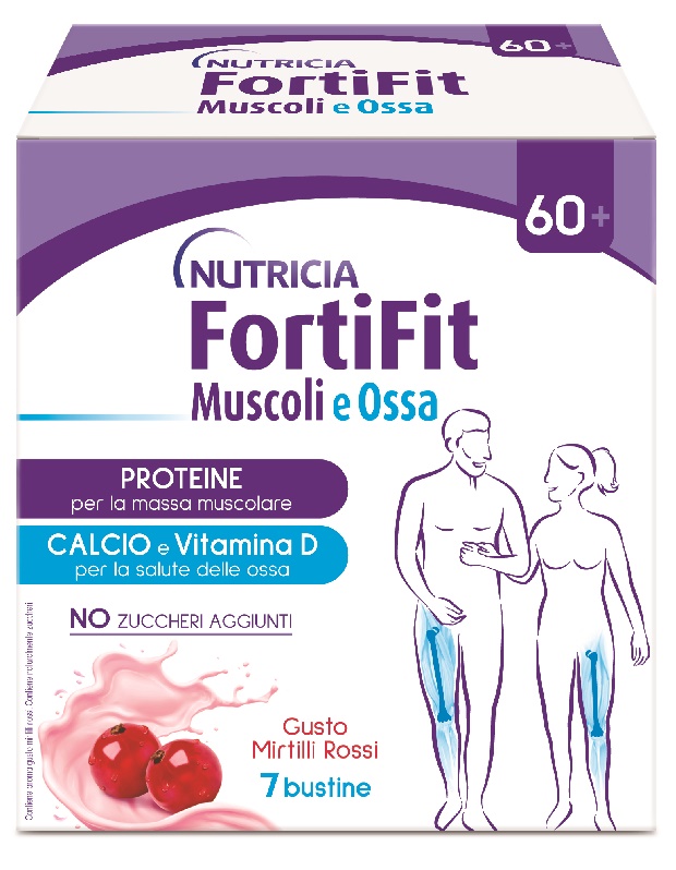 FORTIFIT MUSCOLI&OSSA MIRTILLO ROSSO 7 BUSTINE - FarmaLucia