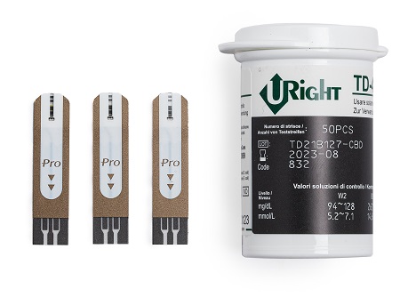 STRISCE MISURAZIONE GLICEMIA U-RIGHT TD 4279 50 PEZZI - FarmaLucia
