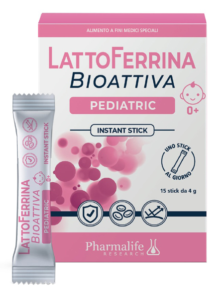 LATTOFERRINA BIOATTIVA PEDIATRIC 15 STICK 4 G - FarmaLucia