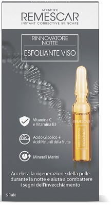 REMESCAR RINNOVATORE NOTTE ESFOLIANTE VISO 5 FIALE X 2 ML - FarmaLucia