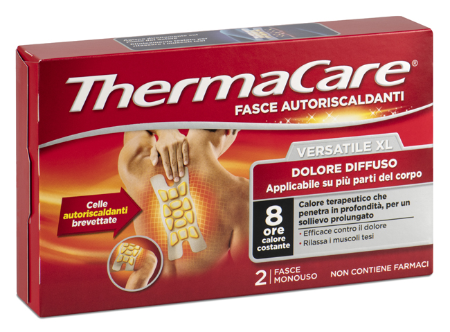 FASCIA AUTORISCALDANTE VERSATILE THERMACARE XL 2 PEZZI - FarmaLucia