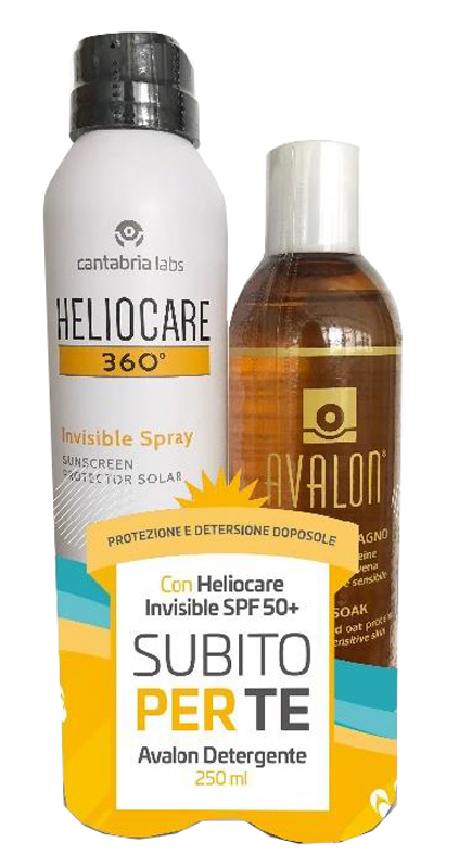 HELIOCARE INVISIBLE SPRAY 50+ 200 ML + C/AVALON 250 ML - FarmaLucia
