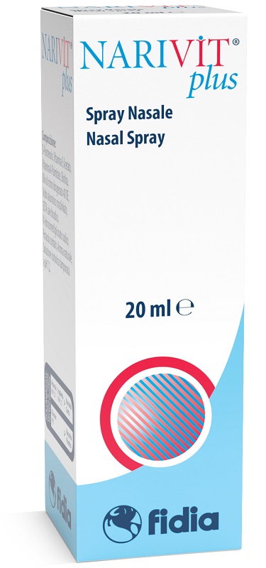 NARIVIT PLUS SPRAY NASALE 20 ML CON ACIDO IALURONICO CROSS-LINKATO D-PANTENOLO BIOTINA VITAMINA E VITAMINA E - FarmaLucia