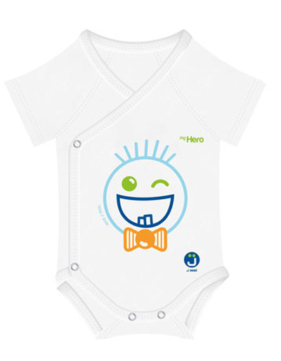 BODY MY HERO 44-62CM BIO COTTON 4 SEASON WINK & SMILE BIMBA - FarmaLucia