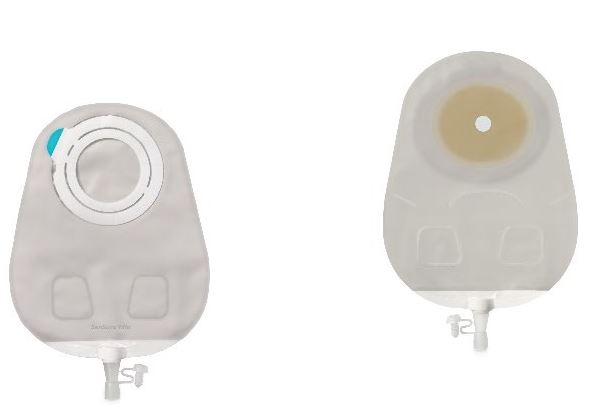 SENSURA MIO FLEX SISTEMA 2 PEZZI CON AGGANCIO ADESIVO SACCA MULTICHAMBER PER UROSTOMIA TRASPARENTE 35MM DA 550 ML 30 PEZZI - FarmaLucia