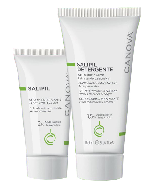 SALIPIL CREMA PURIFICANTE 50 ML + SALIPIL DETERGENTE GEL PURIFICANTE 150 ML IN OMAGGIO - FarmaLucia