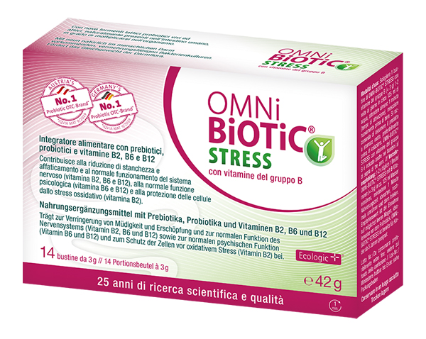 OMNI BIOTIC STRESS VITAMINE GRUPPO B 14 BUSTINE DA 3 G - FarmaLucia