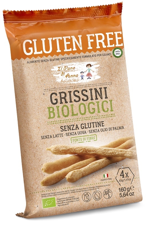 IL PANE DI ANNA GRISSINI BIOLOGICI 160 G - FarmaLucia