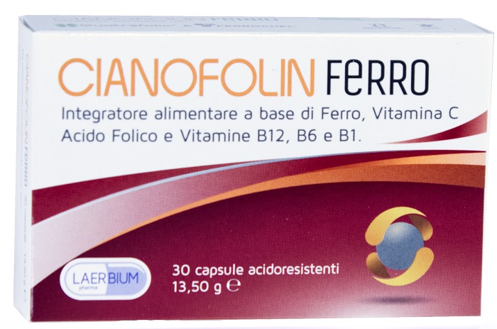 CIANOFOLIN FERRO 30 CAPSULE - FarmaLucia