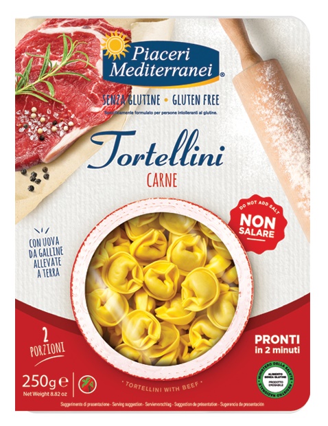 PIACERI MEDITERRANEI TORTELLINI CARNE 250 G - FarmaLucia