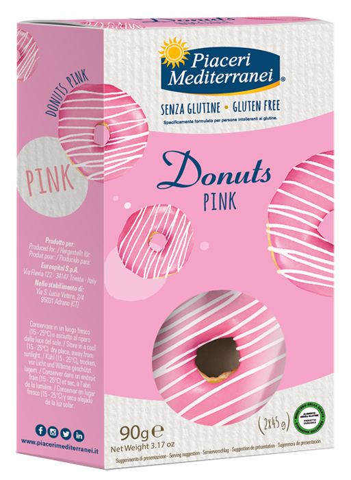PIACERI MEDITERRANEI DONUTS PINK 90 G - FarmaLucia