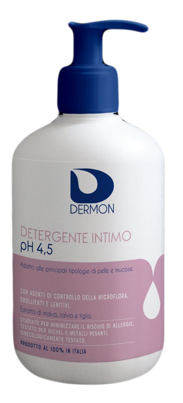 DERMON DETERGENTE INTIMO USO FREQUENTE PH 4,5 500 ML - FarmaLucia