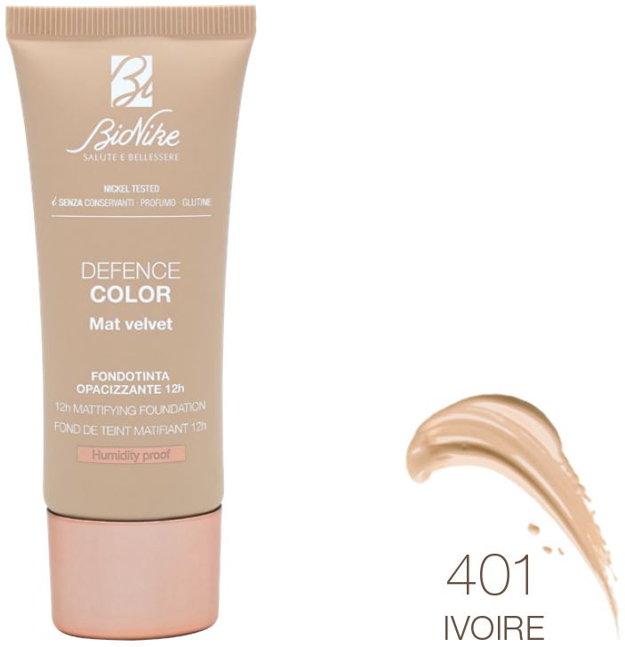 DEFENCE COLOR FONDOTINTA MAT VELVET 401 30 ML - FarmaLucia