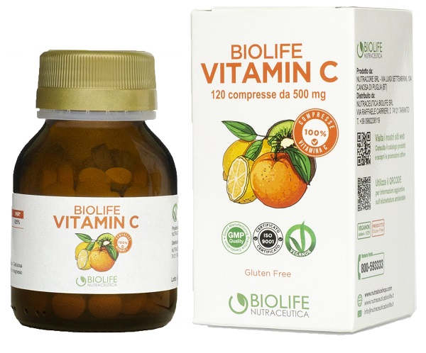 BIOLIFE VITAMIN C 120 COMPRESSE - FarmaLucia