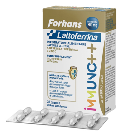 FORHANS LATTOFERRINA IMMUNO++ 200 MG LATTOFERRINA 30 CAPSULE - FarmaLucia