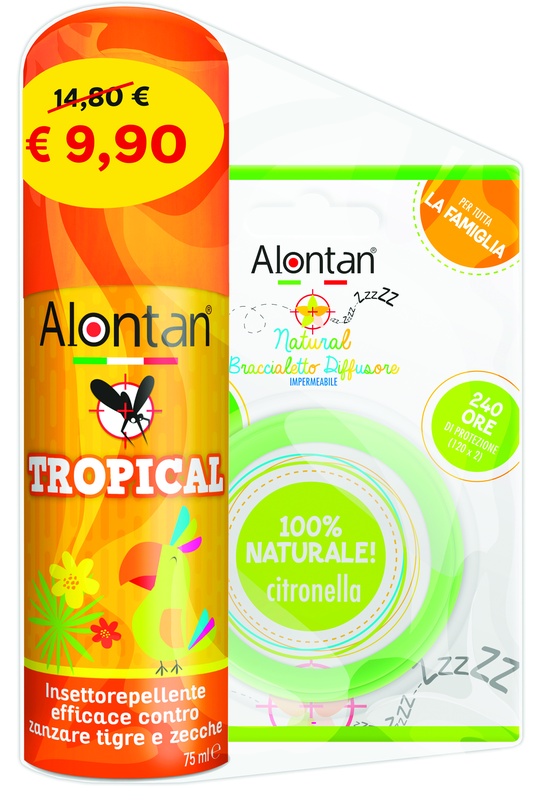 BI PACK TROPICAL SPRAY 75 ML + BRACCIALETTO DIFFUSORE - FarmaLucia