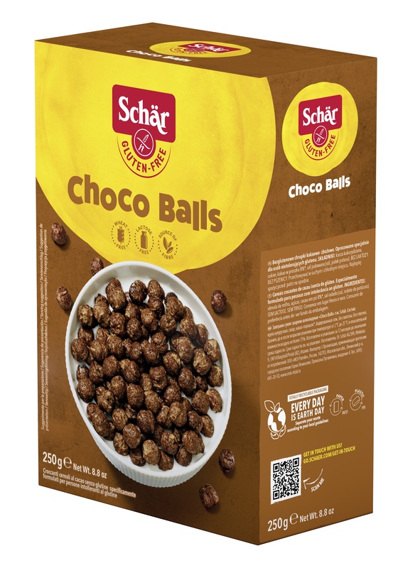 SCHAR CHOCO BALLS CEREALI SENZA LATTOSIO 250 G - FarmaLucia