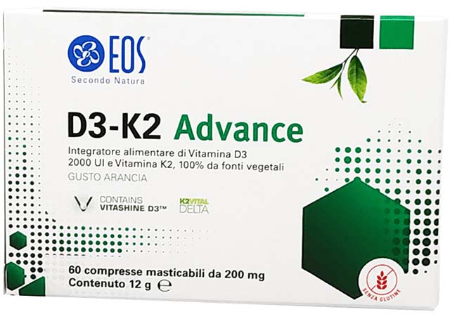 EOS D3 K2 ADVANCE 60 COMPRESSE MASTICABILI - FarmaLucia