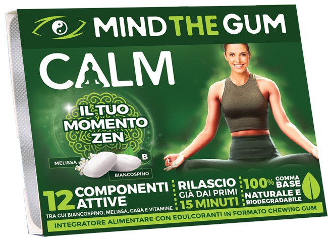 MIND THE GUM CALM 18 GOMME SENZA ZUCCHERO - FarmaLucia