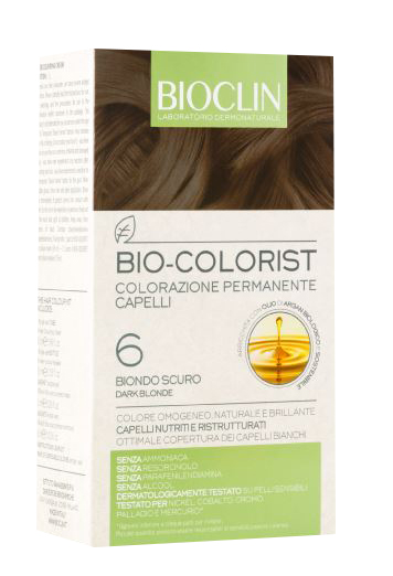 BIOCLIN BIO COLOR FAST&PERFECTION 6,0 BIONDO SCURO CREMA COLORANTE 60 ML + RIVELATORE IN CREMA 60 ML + BIO COLOR SHAMPOO 10 ML + BIO COLOR MASCHERA 10 ML - FarmaLucia