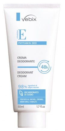 VEBIX PHYTAMIN E DEO PERFORMANCE CREMA DEO 48H-50ML BICARBONATO DI SODIO - FarmaLucia