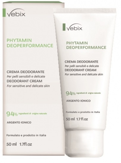 VEBIX PHYTAMIN E DEO PERFORMANCE CREMA DEO 72H-50ML SALI DI ARGENTO - FarmaLucia