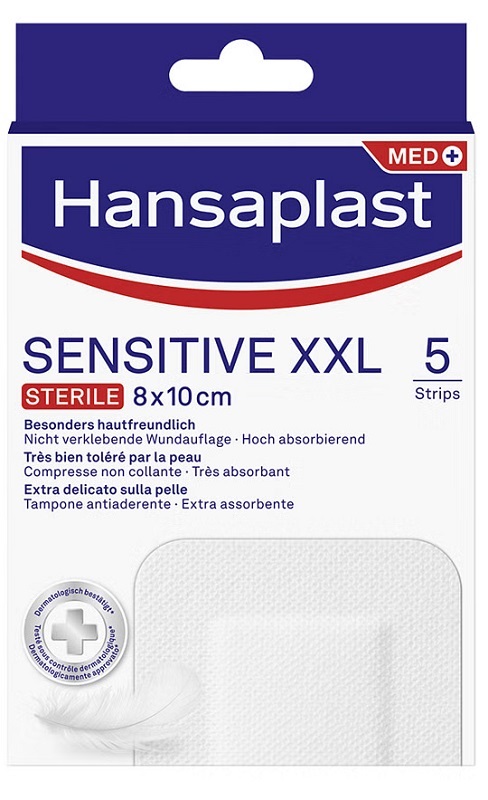 CEROTTO HANSAPLAST SENSITIVE XXL 5 PEZZI - FarmaLucia