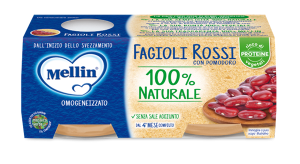 MELLIN OMOGENEIZZATO FAGIOLI ROSSI 2 X 80 G - FarmaLucia