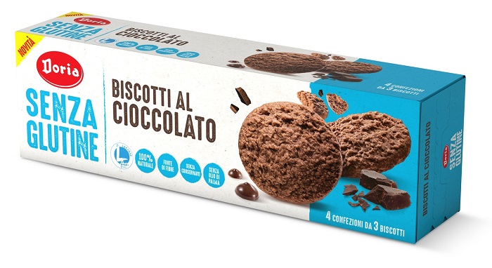 DORIA BISCOTTI CIOCCOLATO 4X37,5 G - FarmaLucia