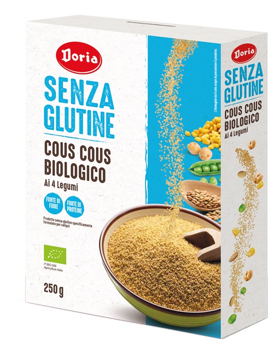 DORIA COUS COUS BIOLOGICO 4 LEGUMI 250 G - FarmaLucia