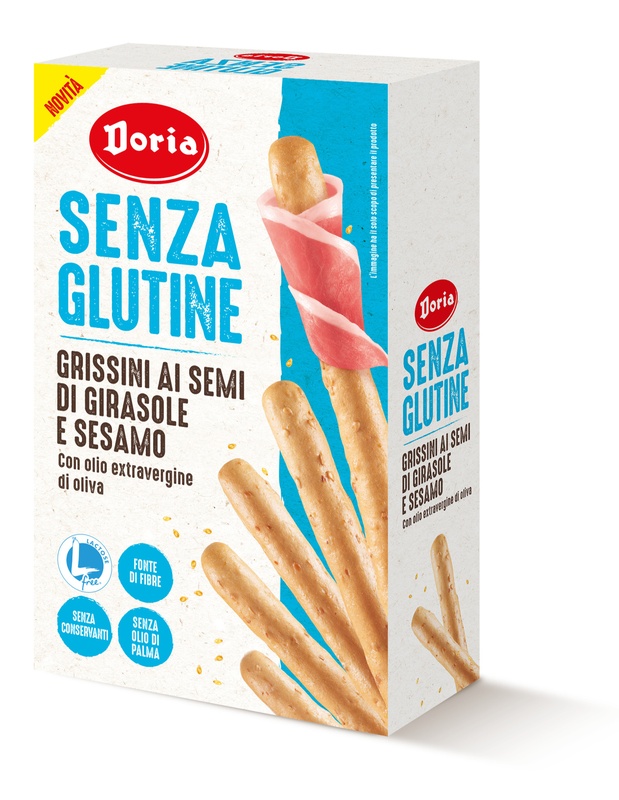 DORIA GRISSINI SEMI GIRASOLE-SESAMO 5 PEZZI DA 20 G - FarmaLucia
