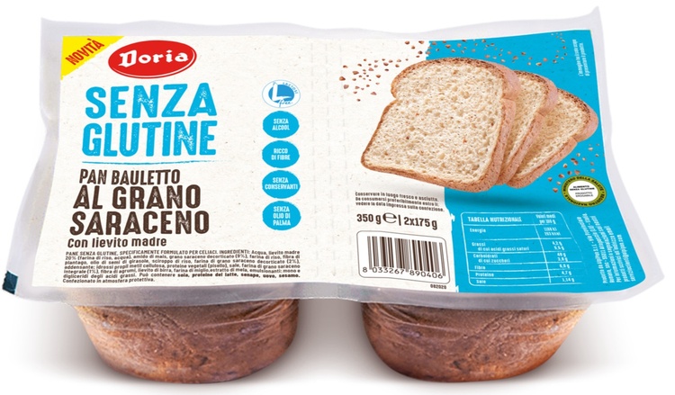 DORIA PAN BAULETTO GRANO SARACENO 2 PEZZI DA 175 G - FarmaLucia