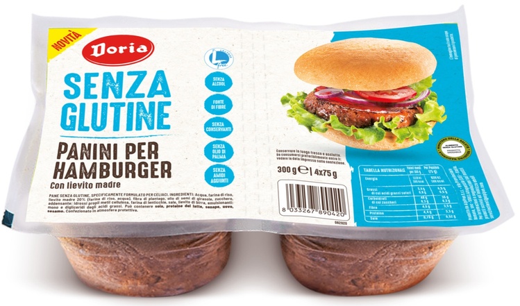 DORIA PANINI HAMBURGER 4X75 G - FarmaLucia