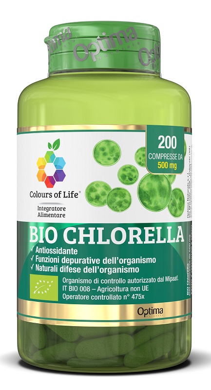 COLOURS OF LIFE BIO CHLORELLA 200 COMPRESSE COLOURS OF LIFE - FarmaLucia