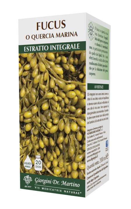 FUCUS O QUERCIA MARINA ESTRATTO INTEGRALE ANALCOLICO 200 ML - FarmaLucia